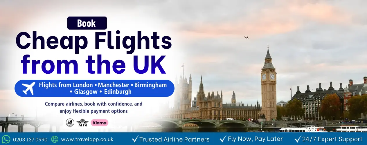 Travelapp cheap flights from the UK from major UK airports