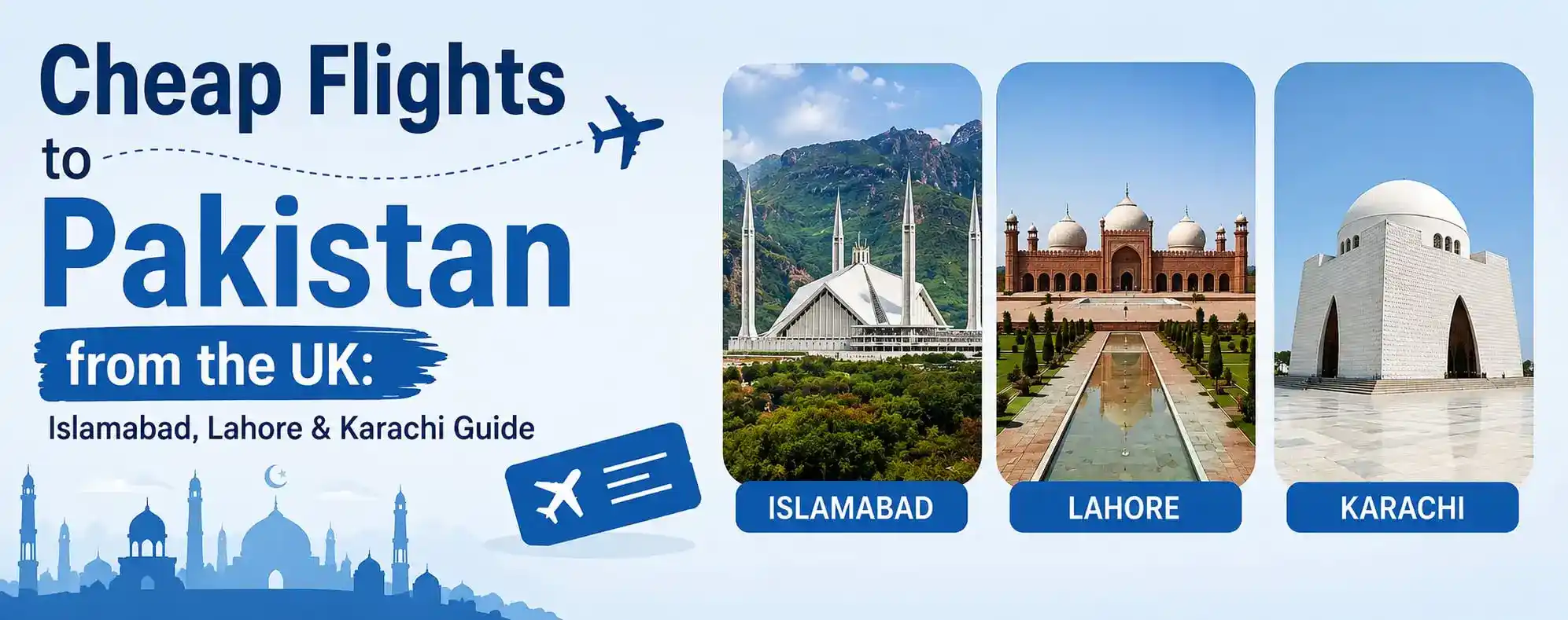 UK traveller checking a departure board before a cheap flight to Pakistan