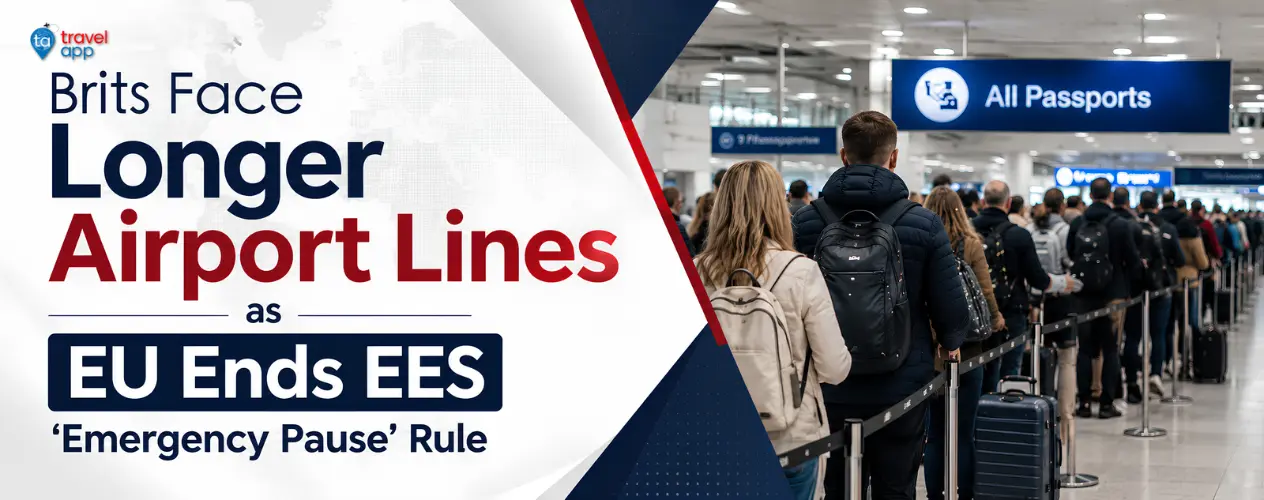 UK travellers facing EES border checks at a European airport