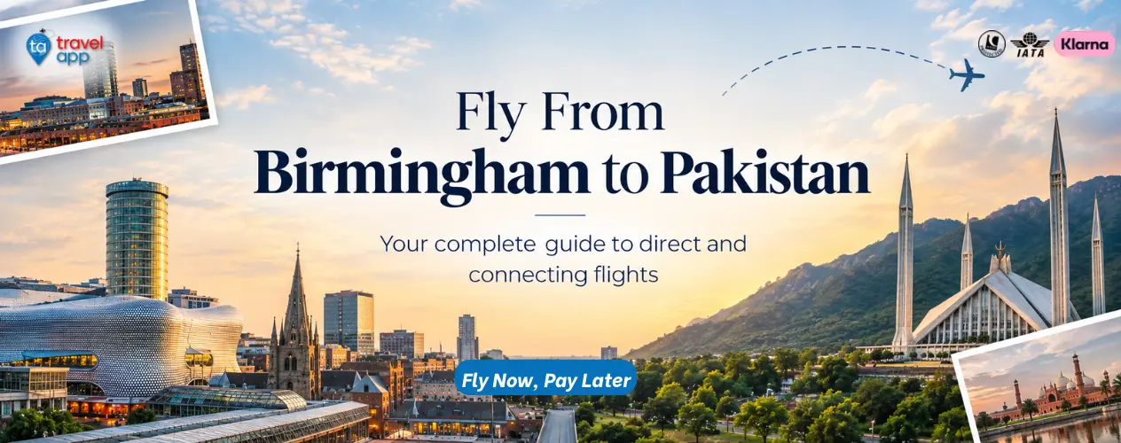 Passenger aircraft at Birmingham Airport for flights from the UK to Pakistan